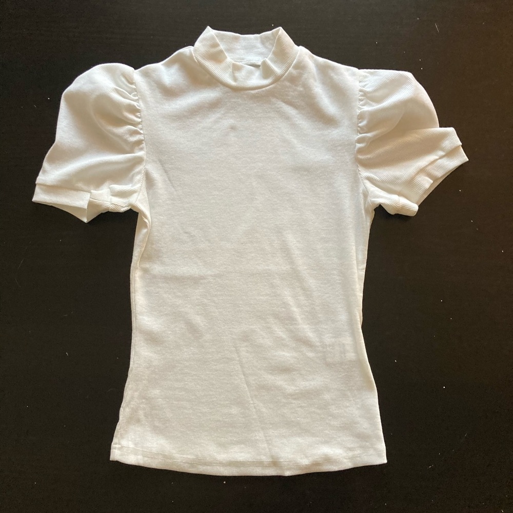 NWOT Turtleneck tee with butterfly sleeves